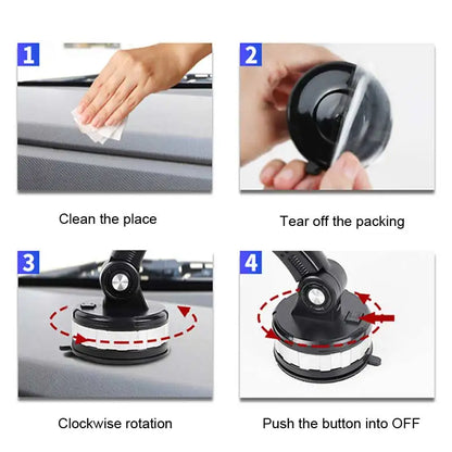360°Rotating Car Sucker Phone Holder Driving Car Phone Stand Bracket Universal GPS Navigation Mount For iPhone Xiaomi Samsung