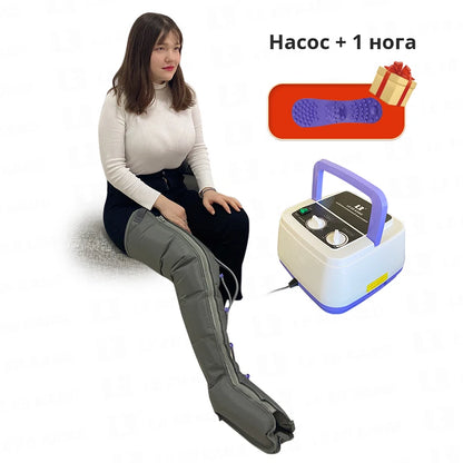 6-chamber Electric Airbag Pressure Massager Wraps Arm Waist Leg Foot Massage Varicose Veins lymphatic drainage device