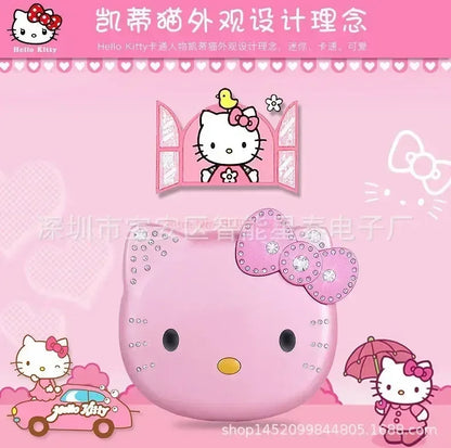 2023 New Kawaii Sanrioed Hello Kitty Flip Phone Cartoon Cute Little friends Taiml Mini Phone For Kids Toys For  friends Gifts