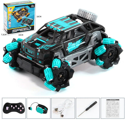RC Car Mini Stunt Drift Car Gesture Sensing with Led Lights 2.4G Radio Remote Control Electric Toy Power Wheels Off Road Racing