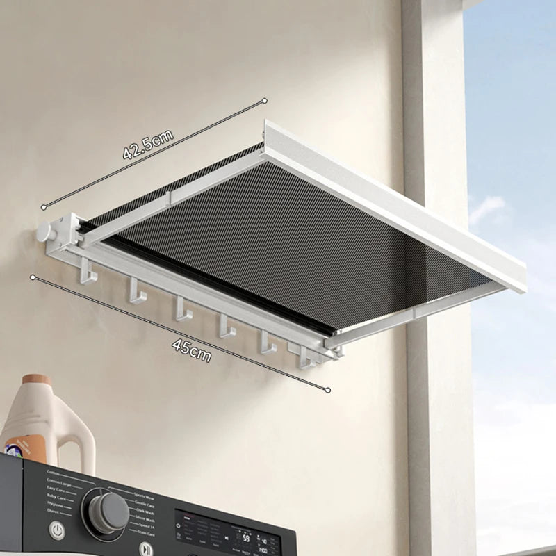 No Drill- Shelf Foldable Wall Shelves Holder Organizer Retractable Laundry Drying Storage Racks Gap Shelf For Bathroom Balcony