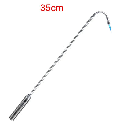70cm Blue Flame Lighter Kitchen Candle Long Butane Gas Lighter 360 Degrees Rotate Stove BBQ Igniter Welding Torch Picnic Tool