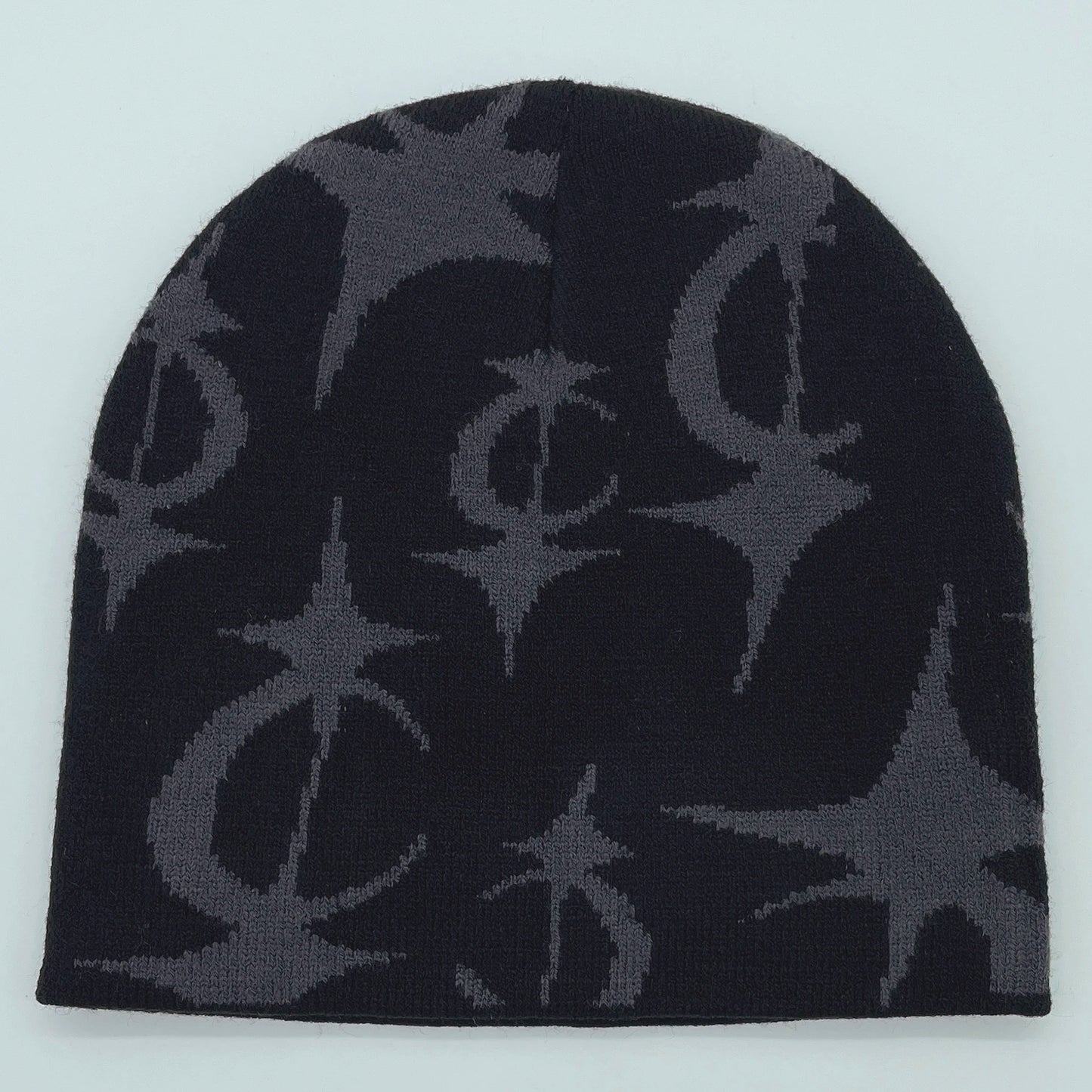 2024 New Knitted Hat Front And Back Jacquard Star Pattern, Street Fashion Trend Personality Skullcap Adult Hat