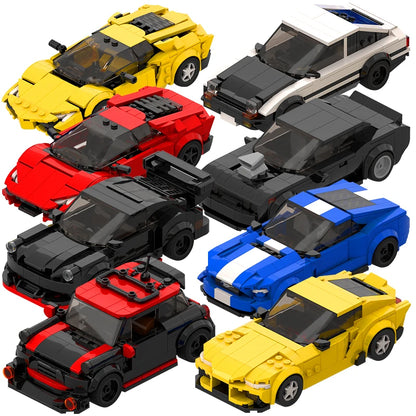 2022 Hot MOC City Car Speed Champion Supercar Sports Racing Car Moc Diy Building Blocks Set Educational Toys For Childern Boy