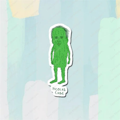 Picolas Cage 5PCS Stickers for Living Room Bumper Anime Cute Kid Car Art Print Window Home Decor