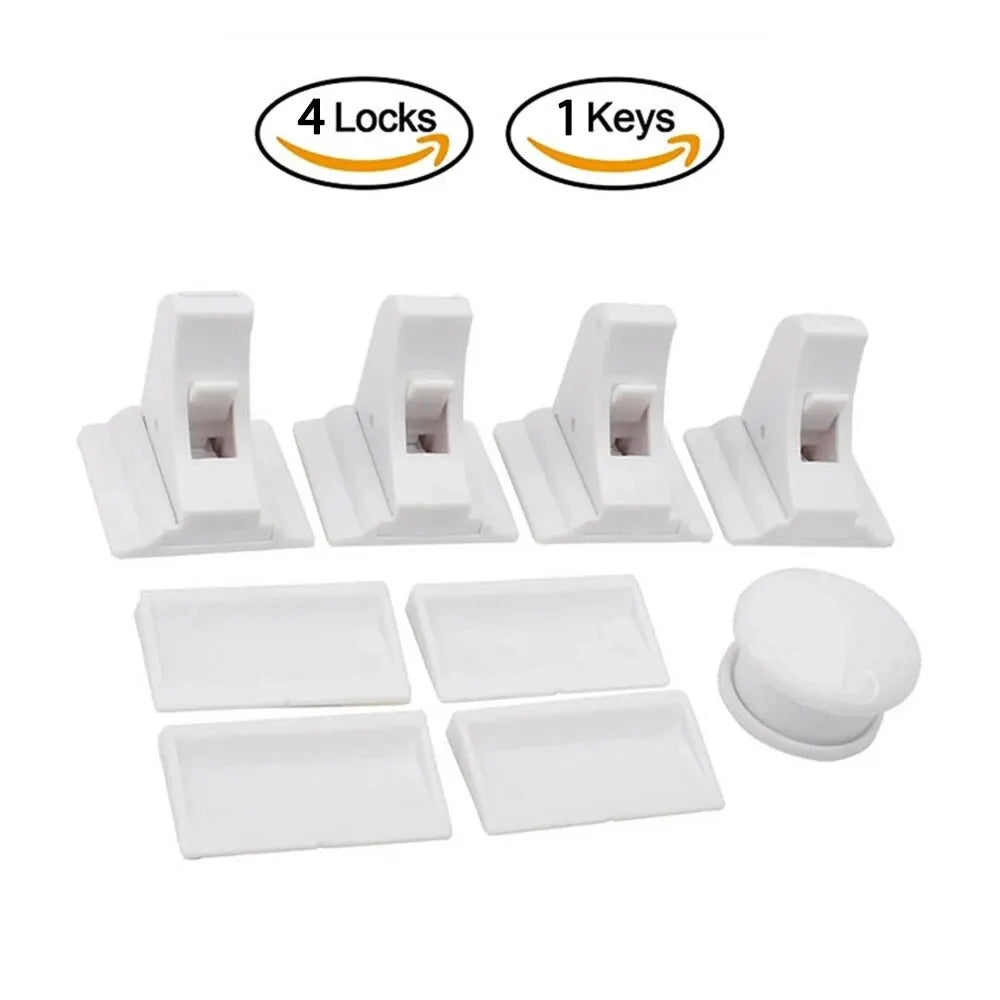 Baby Safety Lock Invisible Lock Kids Security Drawer Latch Cabinet Door Magnetic Child Safety Lock Limiter Children Protection