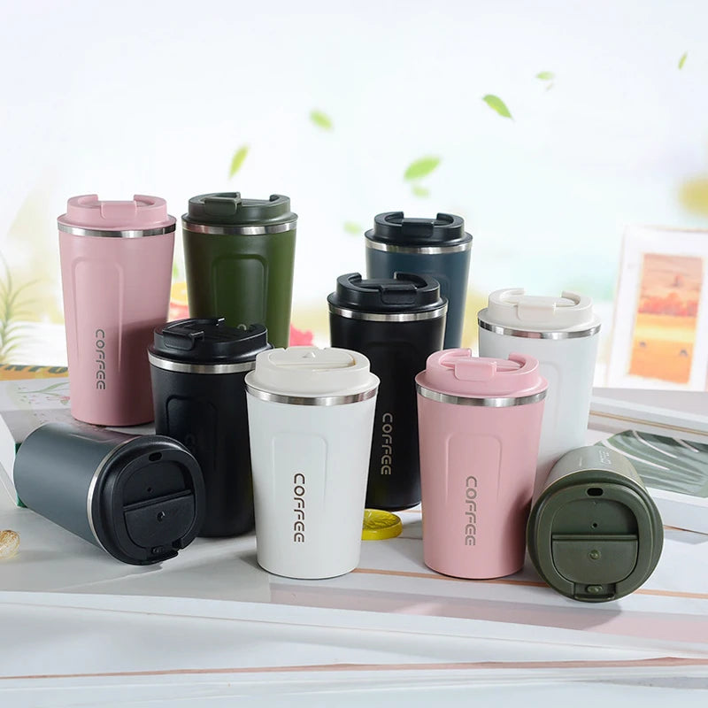 510ml Water Bottle Leakproof Travel Thermo Cup Double Stainless Steel For Tea Water Coffee Mug Car Thermos Mug