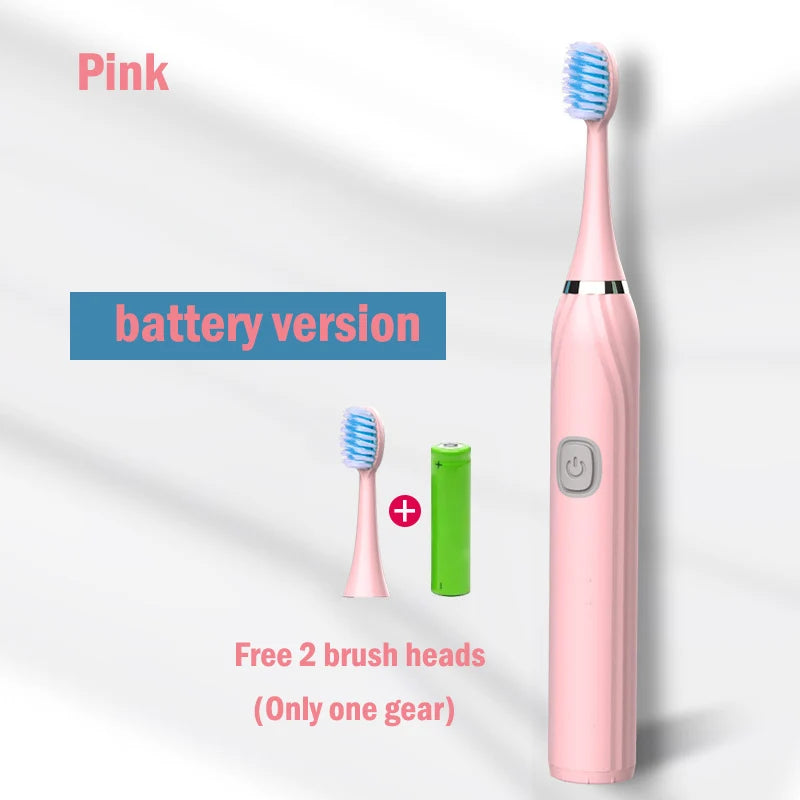 Sonic Electric Toothbrush 5 Mode USB Charger Timer Brush Rechargeable Deep Clean Tooth Brushes Replacement Heads Set For Adults