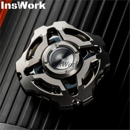 WANWU EDC Zeus X Linkage Structure Titanium Alloy Fingertip Gyro Finger Ring Decompression Toy
