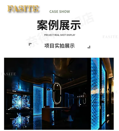 Ultra White Series Solid Hot Melt Crystal Brick Glass Brick Partition Wall Transparent Square