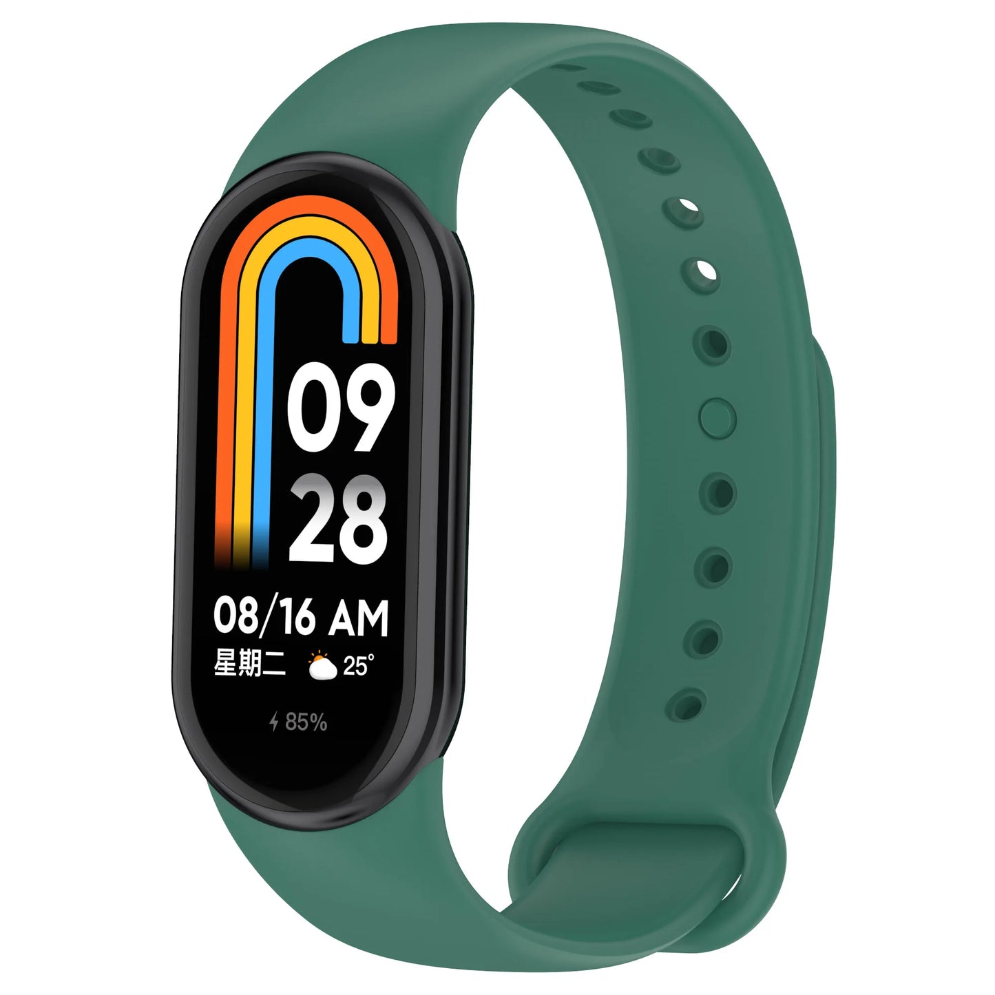 Silicone Strap For Xiaomi Smart Band 8 NFC Solid Bracelet Replacement Wristband Mi band 8 Waterproof Sport Watchband Accessories