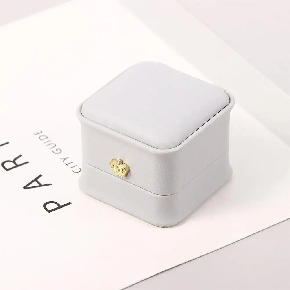 Package Case Wedding Ring Box Birthday Crown Buckle Storage Gift Box Lover Ring Box Storage Case Gift Boxes Jewelry Display