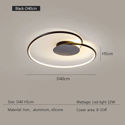 Bedroom Lamps  Mordern Minimalism Led Ceiling Lamp Creative Dimmable Study Room Light Indoor Lighting Home Decor Luster Fixtures
