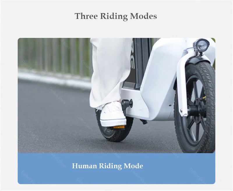 2024 New Women's Electric Bike For Adults 48v 350w Mobility Scooters For Travel With Baby Seat Mimi Velo Bicycle
