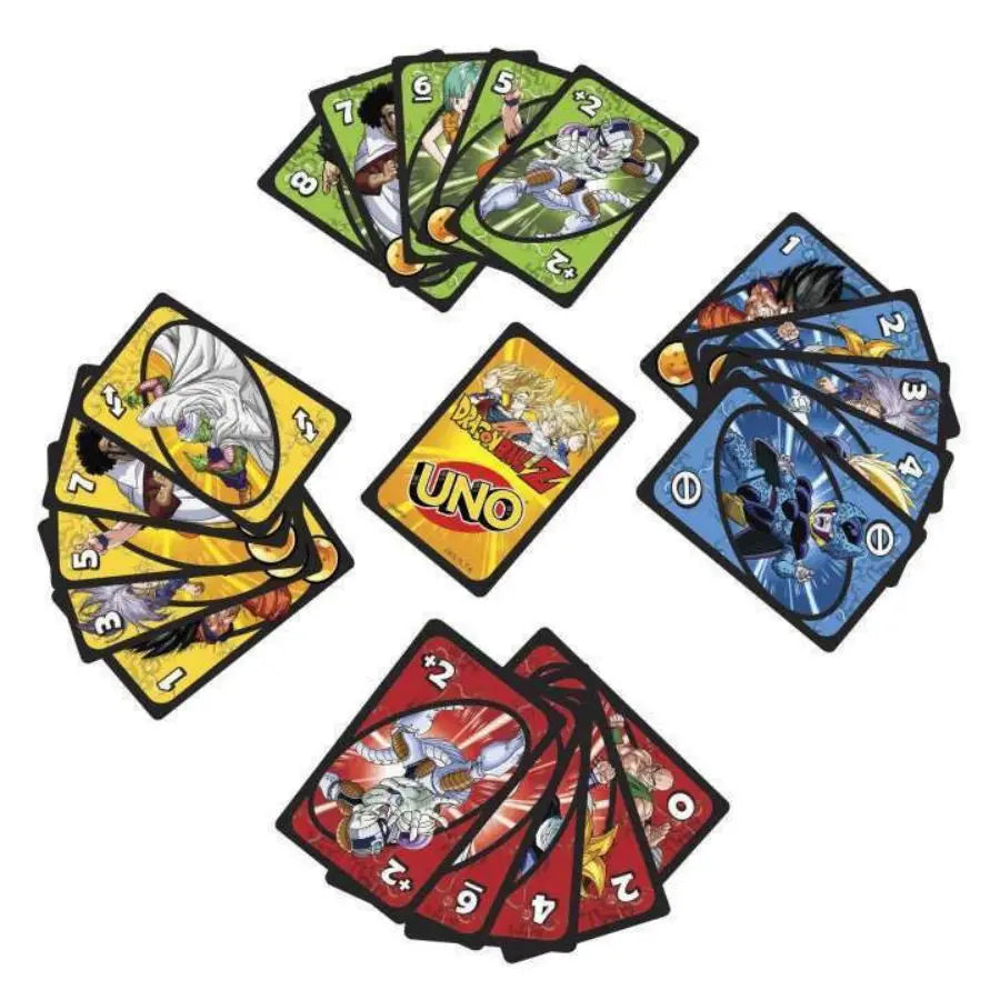 Original Dragon Ball Card UNO Anime Figure Goku Character Board Game Cards Multiplayer Party Toys