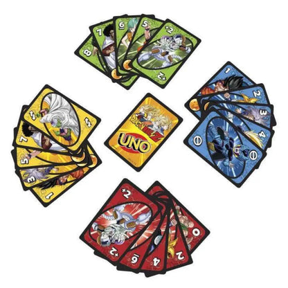 Original Dragon Ball Card UNO Anime Figure Goku Character Board Game Cards Multiplayer Party Toys