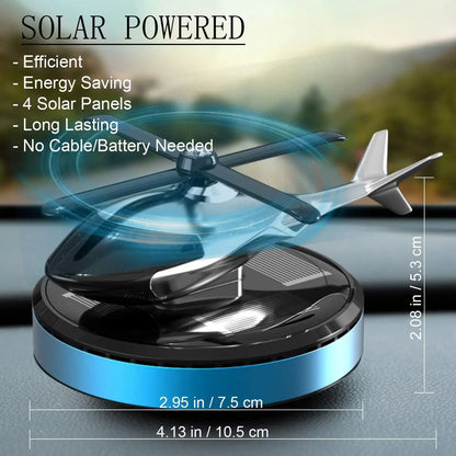 Solar Powered Helicopter Scents Diffuser | Fashion Automotive Interior Decoration Accessories Purifiers for Car and Home Aromath