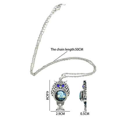 Collar con foto personalizado, cruz circular en forma de media luna, búho esférico, con una variedad de opciones de regalos para amigos