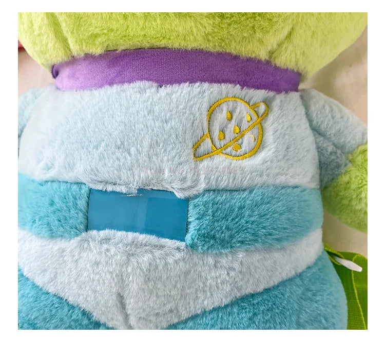 40cm Genuine Disney Toy Story Alien Plush Schoolbag Backpack Kawaii Soft Cartoon Stuffed Toy Child Kawaii Backpacks For Children