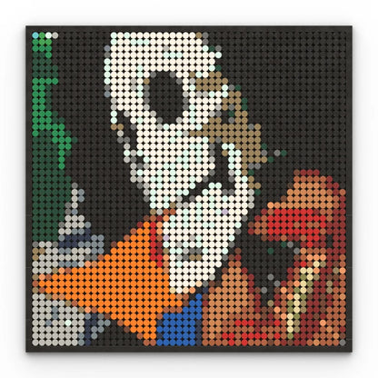 One Piece Anime Figures Luffy Brook Nami Robin Sanji Franky Blocks Brick Pixel Art Decoration Toys Kids Christmas Birthday Gifts
