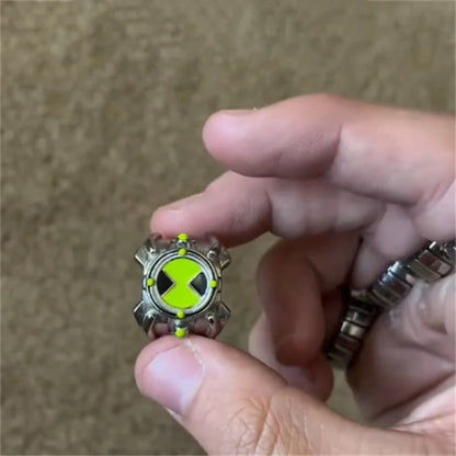 Anime Ben 10 Omnitrix Cosplay Ring Unisex Punk Goth Trendy Personality Finger Rings Jewelry Accessories