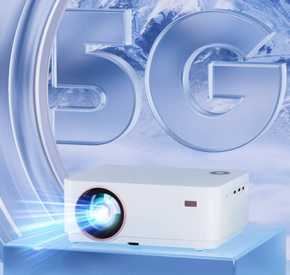 WZATCO Nuevo Proyector D5 1080P 5G WiFi Android Enfoque Digital Inteligente Full HD Proyector LED Video Cine en Casa Proyector LCD Beamer
