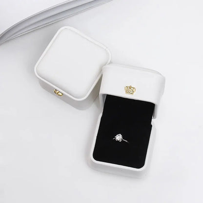 Package Case Wedding Ring Box Birthday Crown Buckle Storage Gift Box Lover Ring Box Storage Case Gift Boxes Jewelry Display