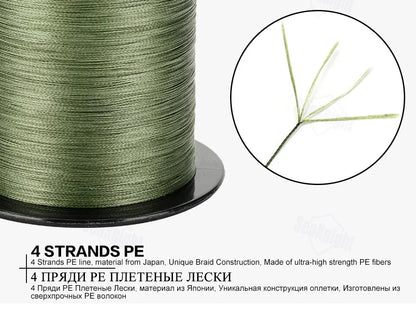 SeaKnight TriPoseidon Series 4 Strands Multifilament Fishing Line 300M PE Braided Line Smooth Carp Fishing 15lb 20lb 25lb 30lb