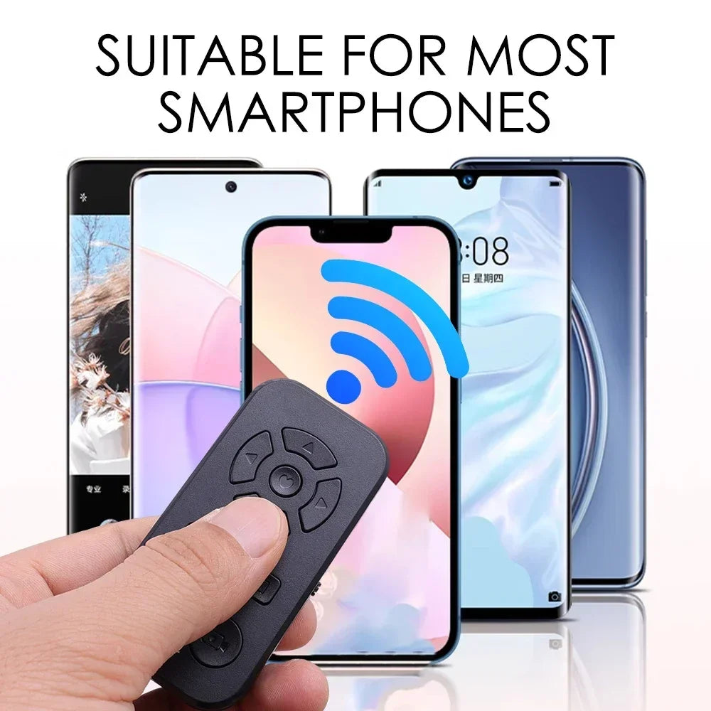 Rechargeable Bluetooth Remote Control Protable Self-Timer Camera Stick Shutter Button Wireless Controller for IPhone Samsung