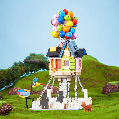 635pcs Ideas Balloon House Flying Up Home Garden Sky Adventure 7025 Building Block Sets Compatible With Model Toy Kid Gift