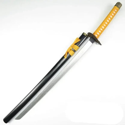 [Divertido] Espada de madera de 100 cm para cosplay de Bleach, modelo de espada katana Tousen Kaname, para fiesta de disfraces, espectáculo de anime, espada samurái japonesa