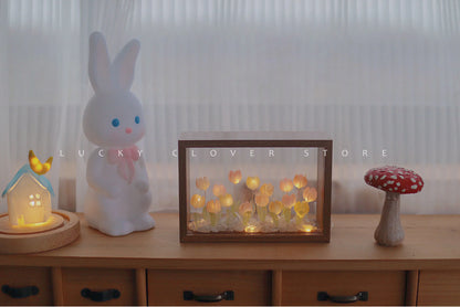 Tulip Nightlight Photo Frame Eternal Flower Home Decor DIY Cute Ornaments Birthday Gift Valentine's Day Surprise Christmas