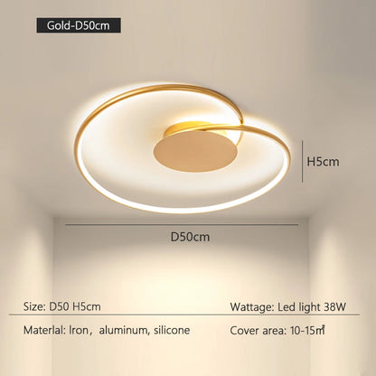Bedroom Lamps  Mordern Minimalism Led Ceiling Lamp Creative Dimmable Study Room Light Indoor Lighting Home Decor Luster Fixtures