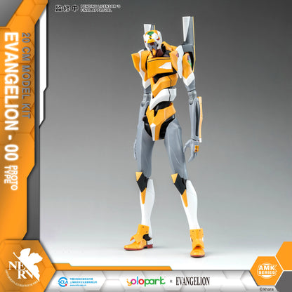 Figuras de juguete EVANGELION de Neon Genesis de YOLOPARK, serie AMK EVA -00 01 02, modelo de producción de 20 cm, juguetes para niños y adultos