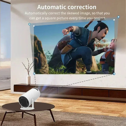 Smart Projector auto chart  mini Home Theater Lcd Smart movie portable 4k andrid projector