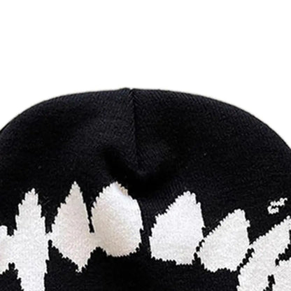 Vintage Y2k Streetwear Women Hat Pullover Hip Hop Knitting Hat Warm Wool Cold Caps