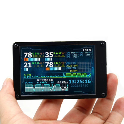 3.5 Inch Computer Monitor Dual USB Temperature Monitoring IPS DIY PC Display Secondary Screen CPU GPU RAM HDD Monitor for PC
