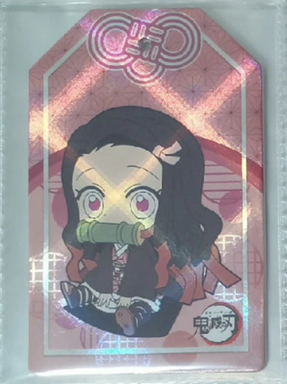 Anime Demon Slayer Kamado Tanjirou Agatsuma Zenitsu Kochou Shinobu Kanroji Mitsuri Rare Collection Card Birthday Gift Toys