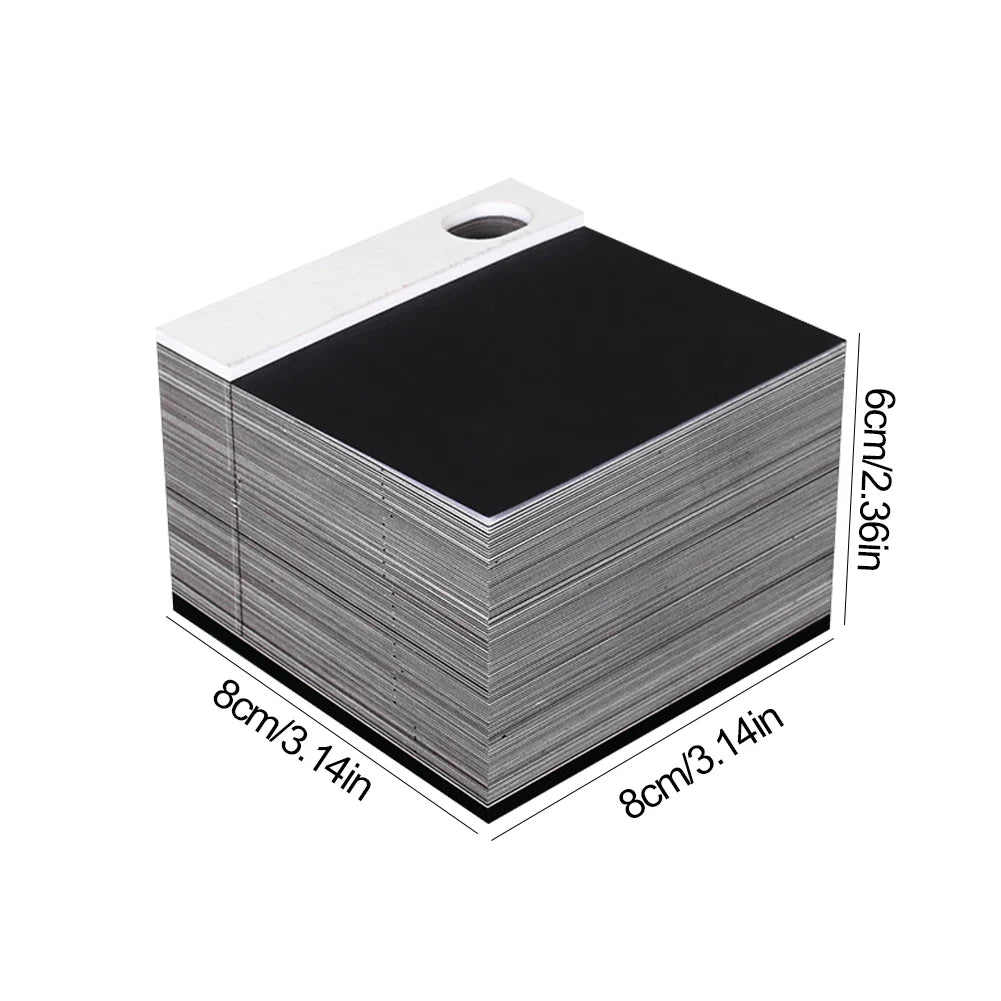 2024 Time Piece Calendar with Light Sculpture Notepad 3D Memo Pad Calendar Tear-Away for Home Office Desktop Decoration Gift