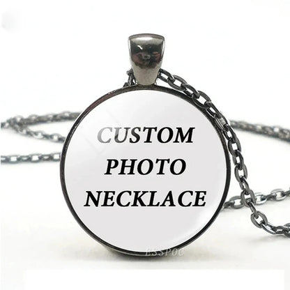 Collar con foto personalizado, cruz circular en forma de media luna, búho esférico, con una variedad de opciones de regalos para amigos