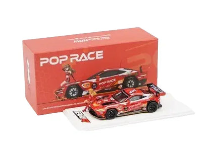 Premium scale model XCARTOYS POPRACE 1/64 Co-branded float series Porsche Martin GTR Alloy model toy, a Christmas gift for boys