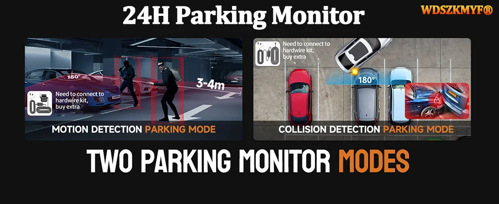 360 Degrees 4Camera GPS Car DVR 4*1080P Video Recorder WIFI APP Dash Cam Front right left Rear View camera 24h Parking Monitor
