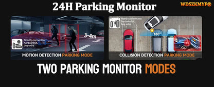 360 Degrees 4Camera GPS Car DVR 4*1080P Video Recorder WIFI APP Dash Cam Front right left Rear View camera 24h Parking Monitor