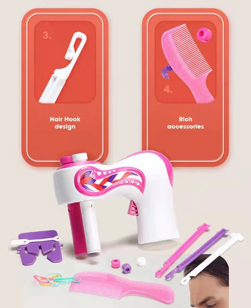 Automatic Hair BraiderElectric DIY Hair Weave Machine Twist Knitting Roll Twisted Braiding Hair Styling Tools Girl Gift