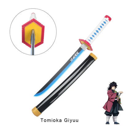 Anime Demon Slayer Katana Kimetsu No Yaiba Sword  60cm Toy Sword  Sanemi Kyoujurou Kokushibou Reissue Katana