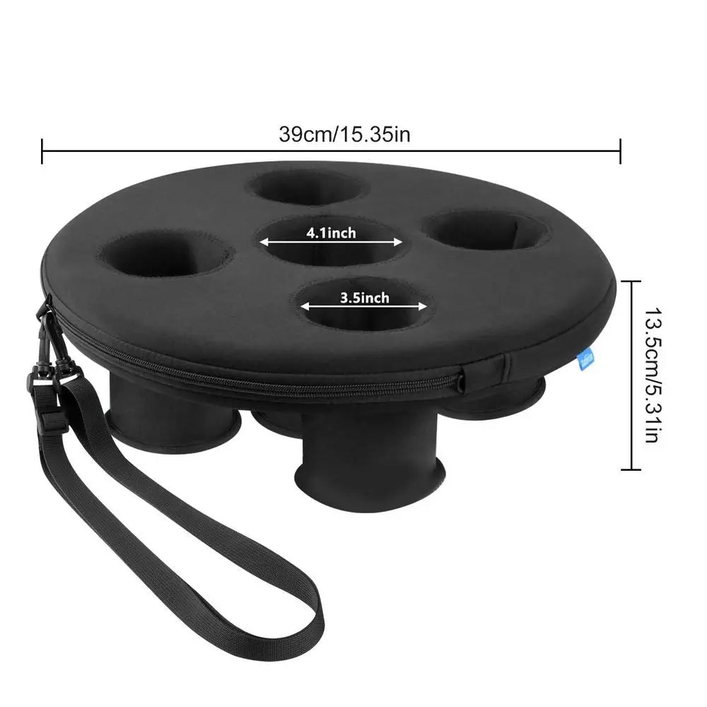 5 Holes Floating Drink Holder Hot Tub Drink Tray With Floating Tray For Pool Parties Beach Spa Hot Tub Drink Floaties Pool