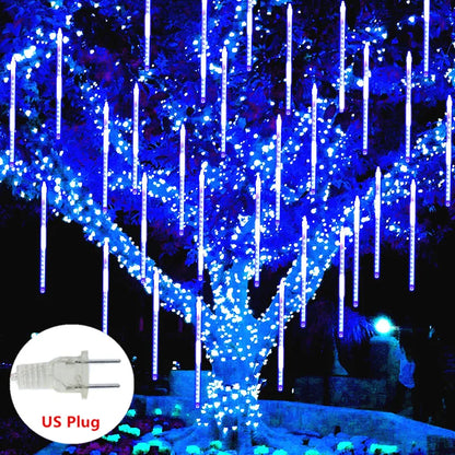 30/50cm Holiday Meteor Shower LED String Lights Christmas Falling Rain Lights Snow Falling Icicle Cascading Light Waterproof New
