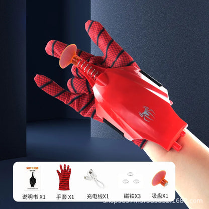 2024 New Spider Man Web Shooters Wrist Launcher Shooters Hot Peter Parker Cosplay Props Shooting Device Toy Set Boy Toy Gift