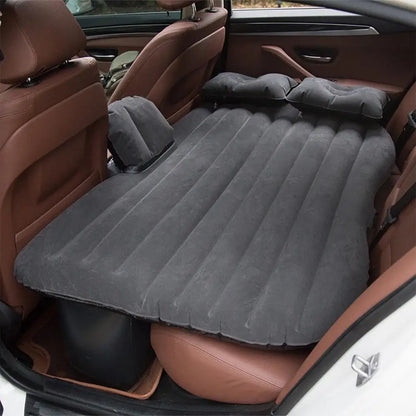 UniversalInflatable Car Mattress Back Seat Travel Bed With Air Mat Rear Seat Sleeping Mat Car Sofa Pillow Instrument  Camping