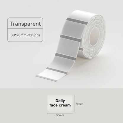 Thermal Transparent Label Sticker for NiiMbot B1/B21/B3S/B31 Printer Anti-Oil Waterproof Tear-Resistant Label Paper